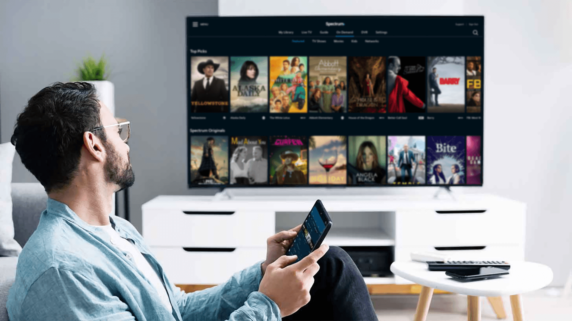 A homeowner watching streaming television where CTV ads reach local households