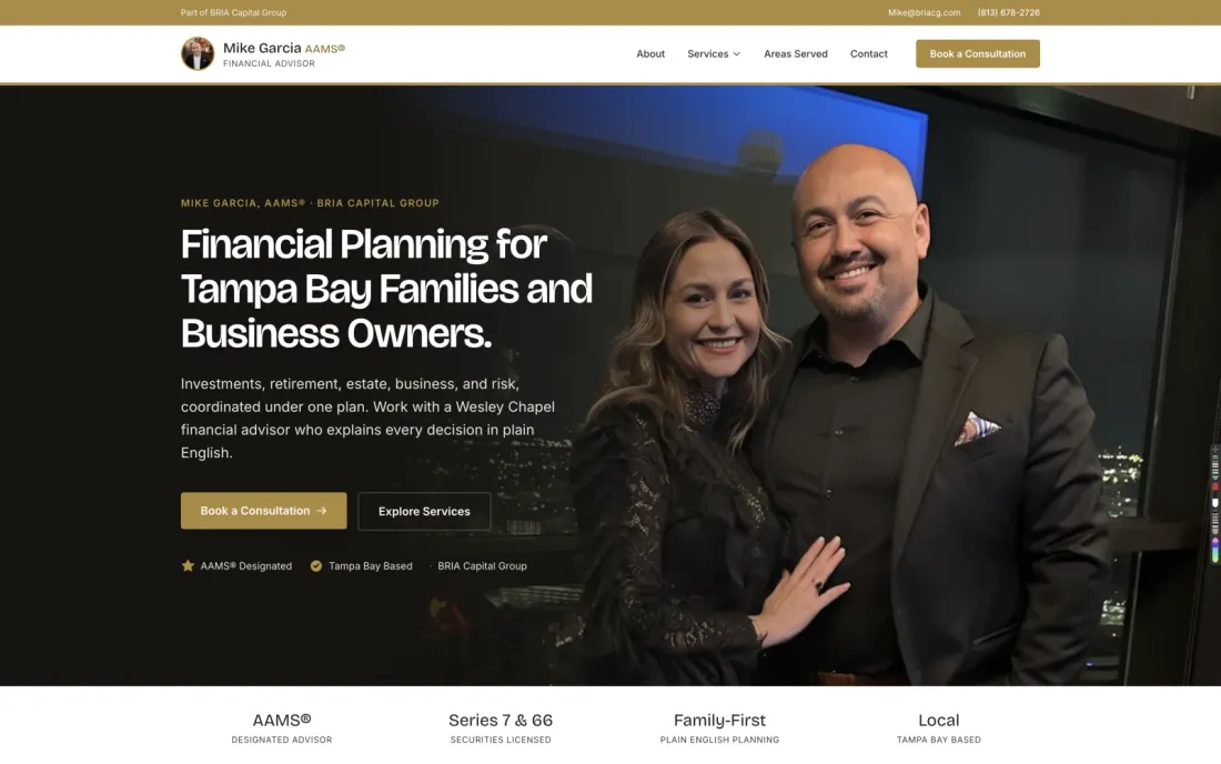 Mike Garcia, website built by ServiceLine Pro